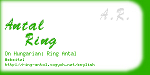 antal ring business card